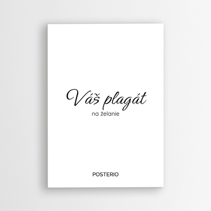 Moderný plagát na želanie – personalizovaný dizajn podľa teba