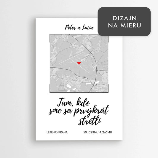 Tam, kde sme sa prvýkrát stretli - personalizovaná mapa