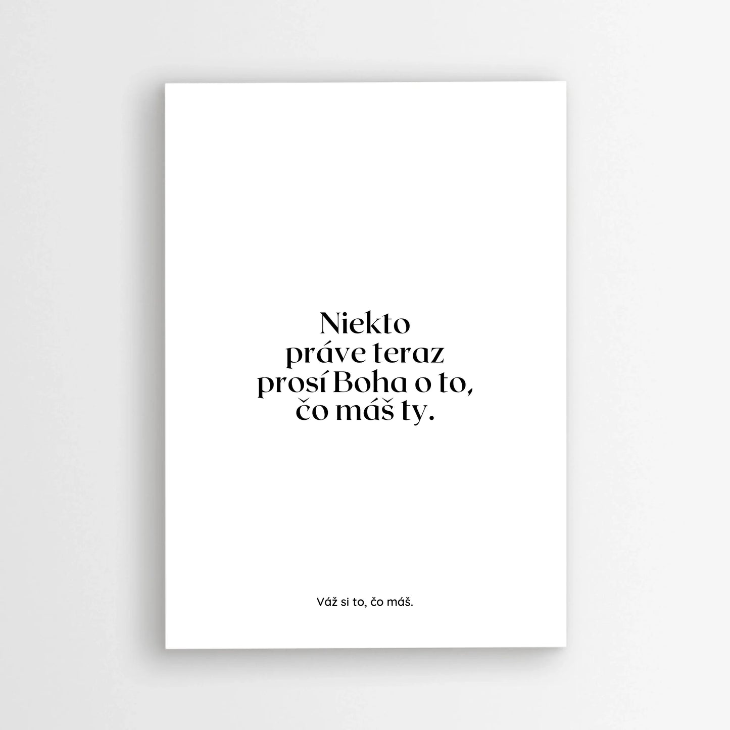 Vďačnosť - Náboženský motivačný plagát