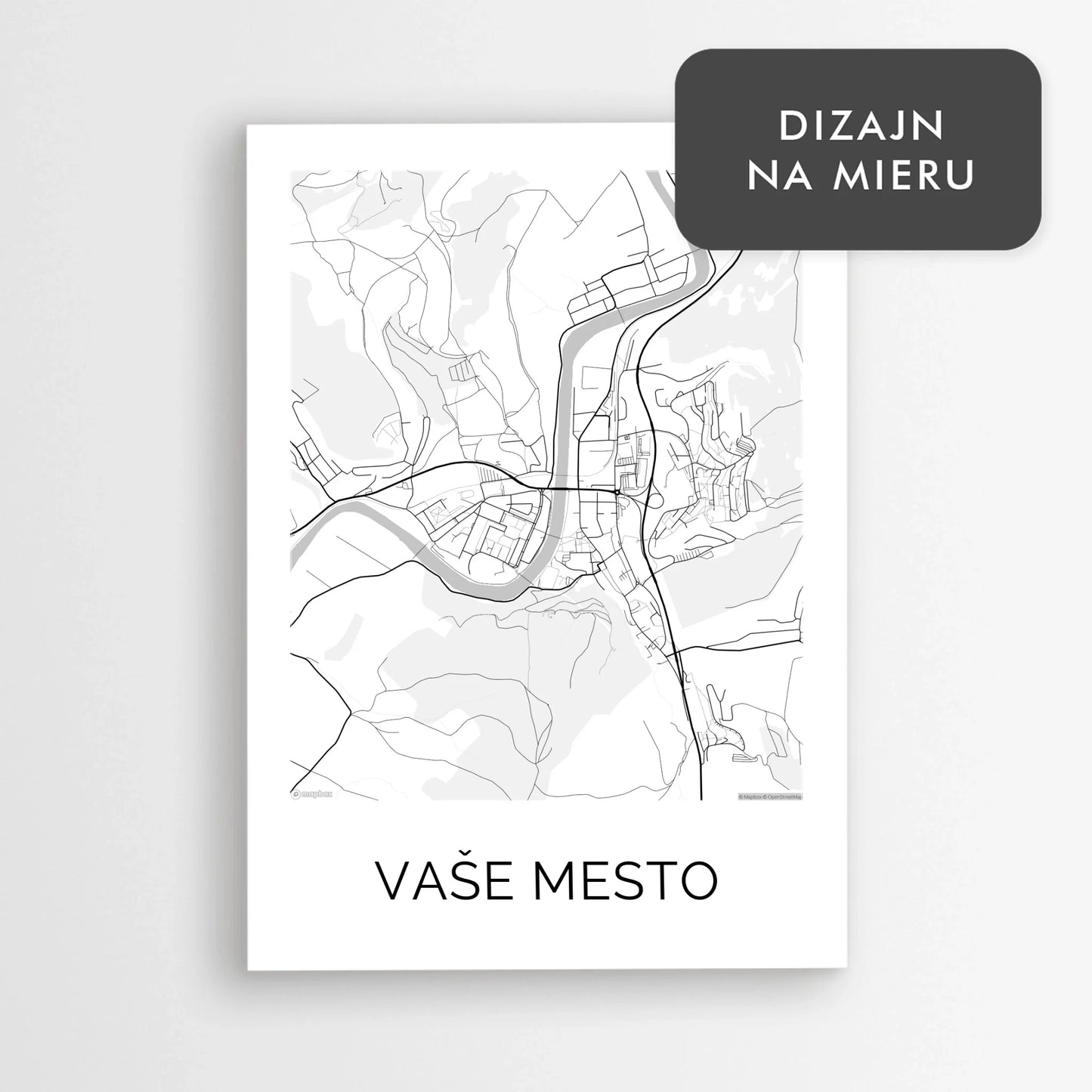 Personalizovaná mapa ľubovoľného mesta