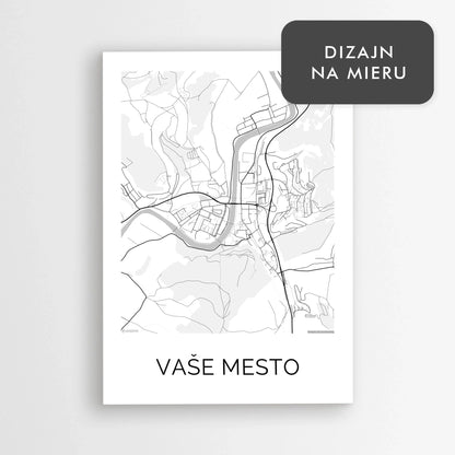 Personalizovaná mapa ľubovoľného mesta
