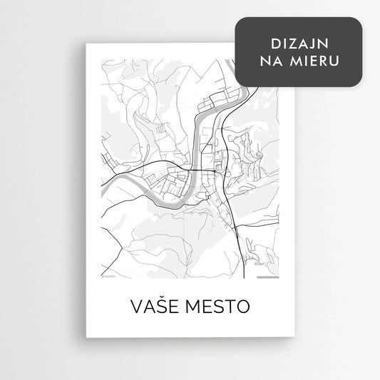 Personalizovaná mapa ľubovoľného mesta