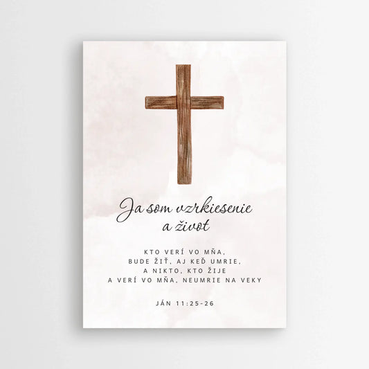 Moderný biblický plagát o viere – kresťanský obraz s citátom z Biblie na stenu