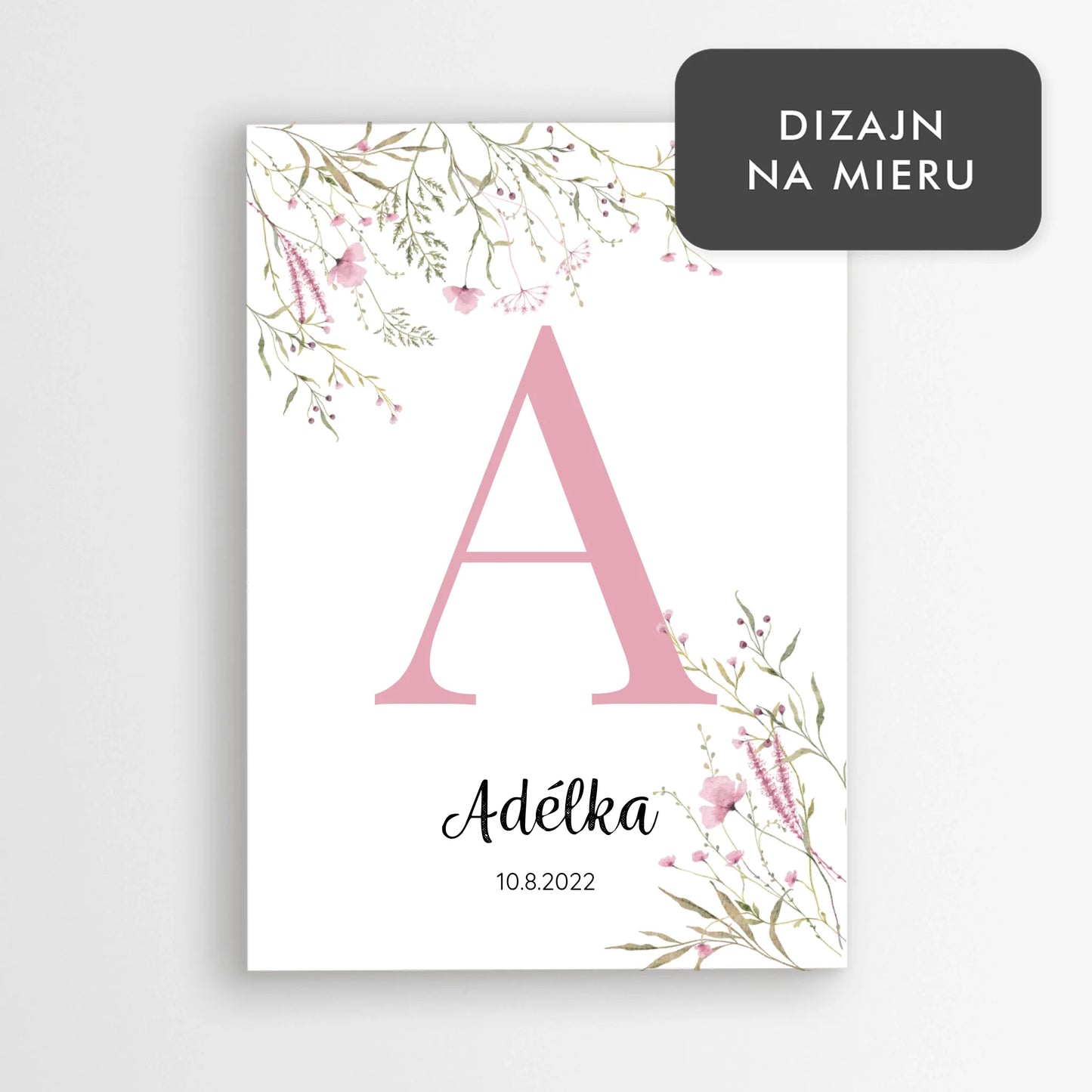 Personalizovaný plagát s menom dieťaťa do detskej izby