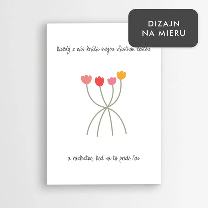 Moderný motivačný plagát – Minimalistický obraz pre osobný rast a štýlový interiér